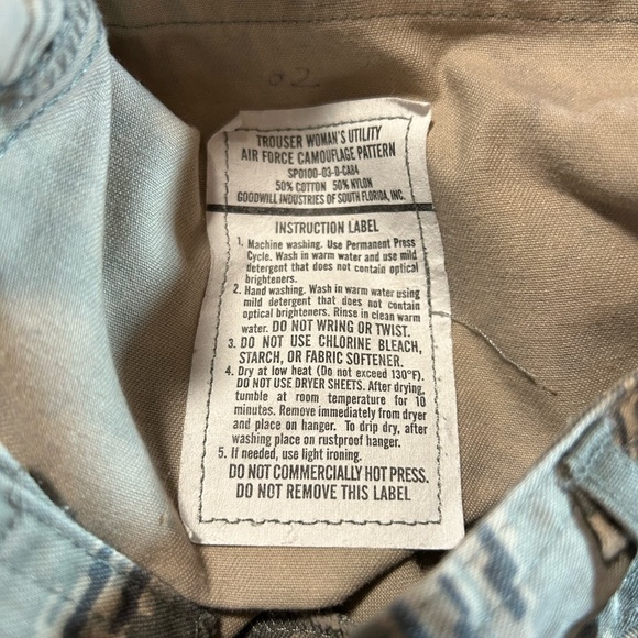 Camouflage Pants US Air Force Military Issue Digital Green Womens 12R - Picture 6 of 7